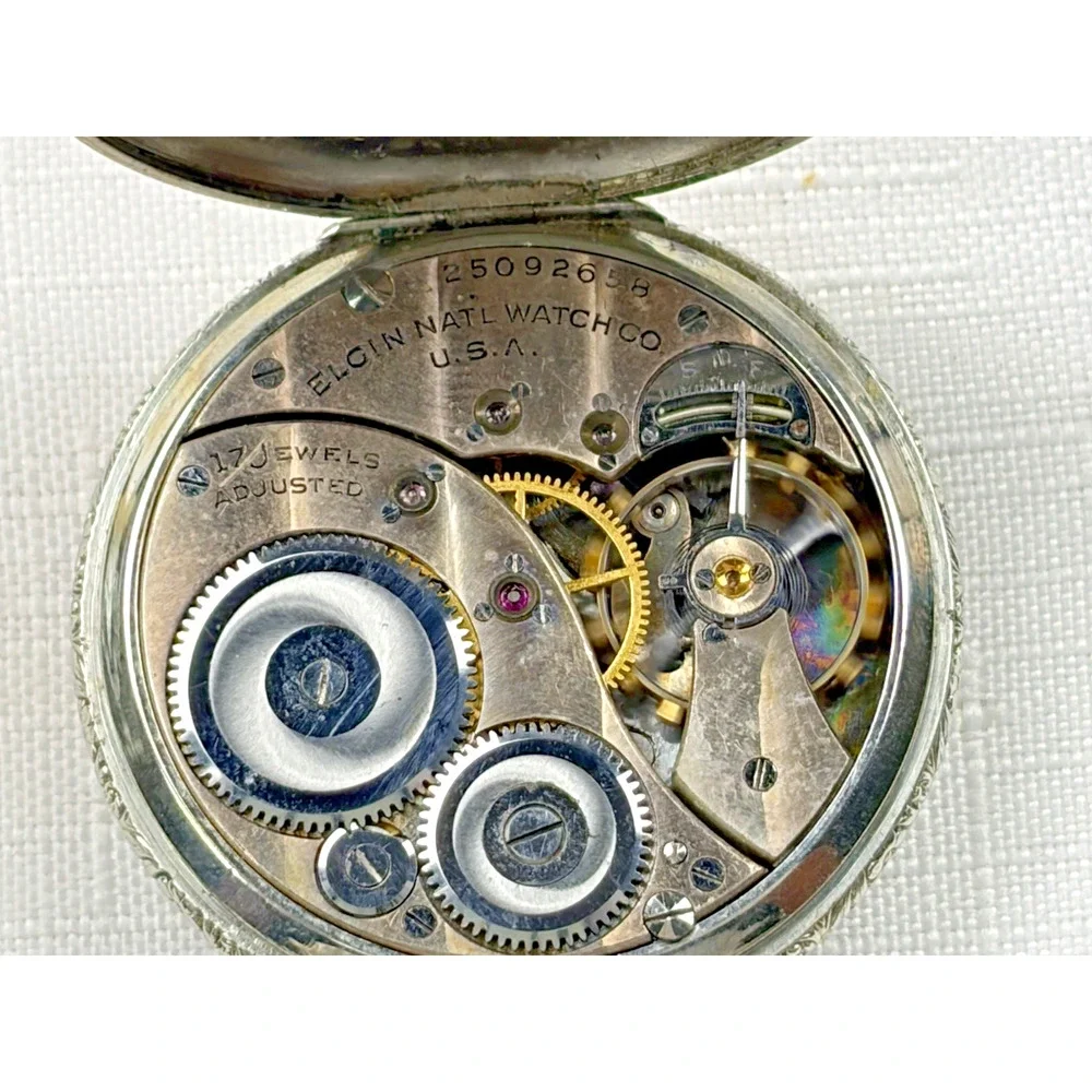 Vintage 1920’s Elgin B.W. Raymond Illinois USA Pocket Watch Grade 384